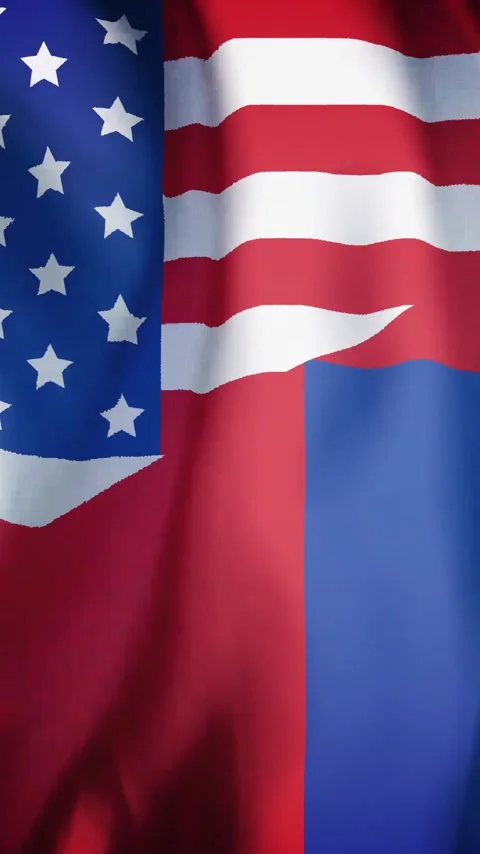 Vertical video: Studio breeze sending flag fabric rippling, folding and Stock Footage 348571354