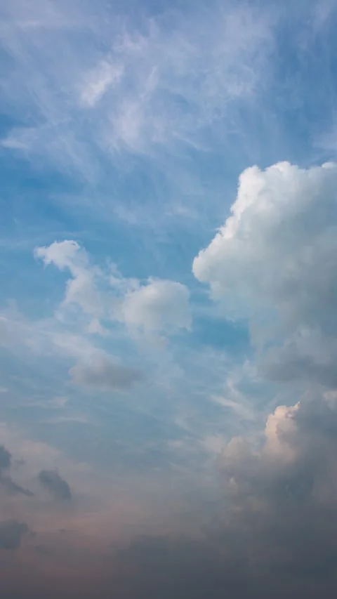 Vertical video - Sunset Clouds Timelapse Stock Footage 291909194
