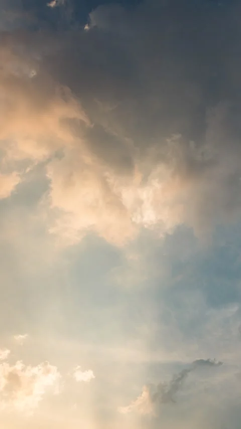Vertical video - Sunset Clouds Timelapse Stock Footage 291909363