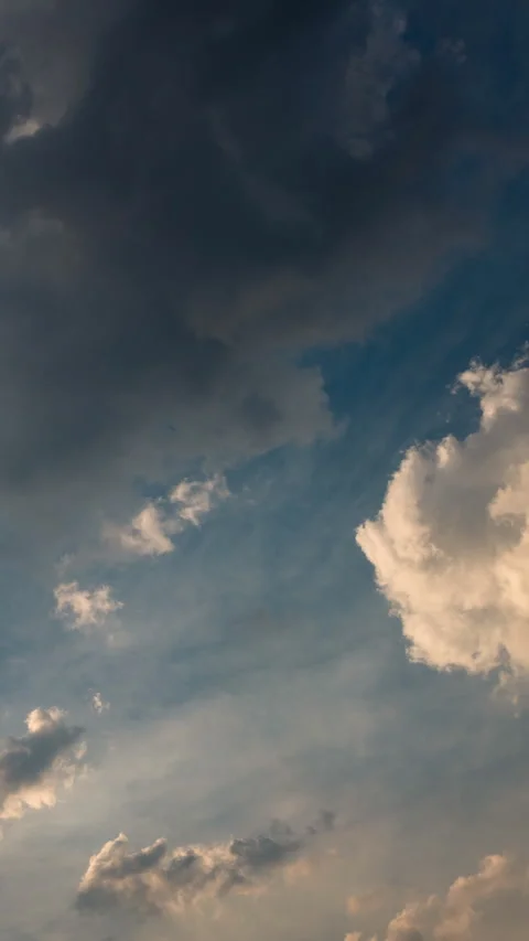 Vertical video - Sunset Clouds Timelapse Stock Footage 291909594