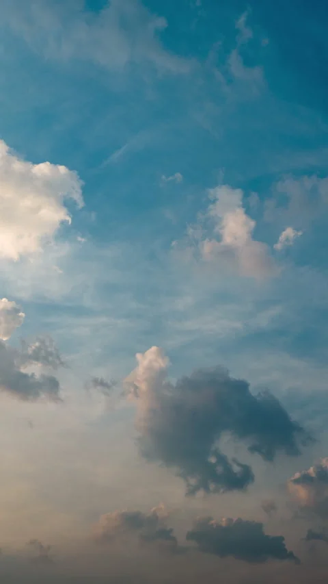 Vertical video - Sunset Clouds Timelapse Stock Footage 291909732