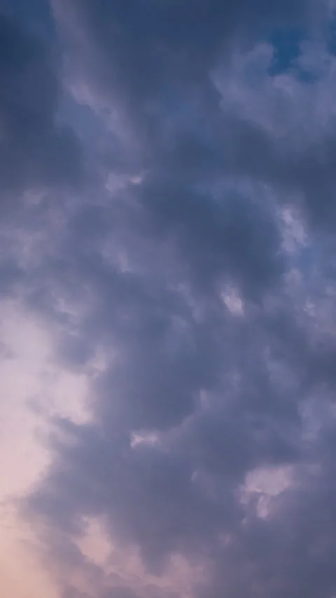 Vertical video - Sunset Clouds Timelapse Stock Footage 313660050
