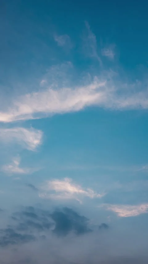 Vertical video - Sunset Clouds Timelapse Stock Footage 313660104