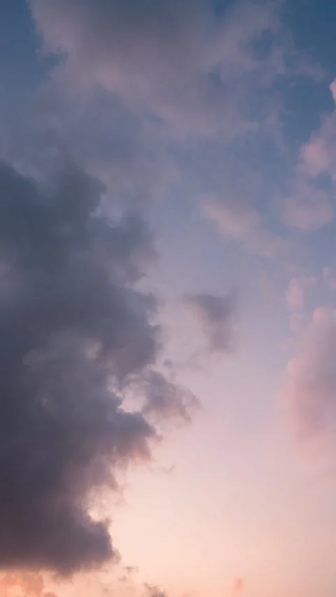 Vertical video - Sunset Clouds Timelapse Stock Footage 314093973