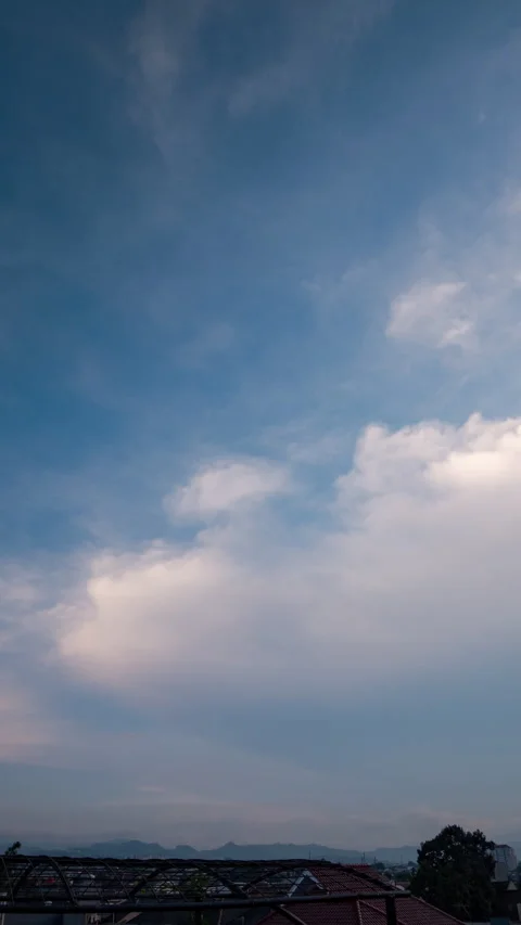 Vertical video - Sunset Clouds Timelapse Stock-Footage 320284055