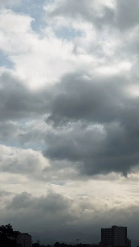 Vertical video - Sunset Clouds Timelapse Stock Footage 327882729