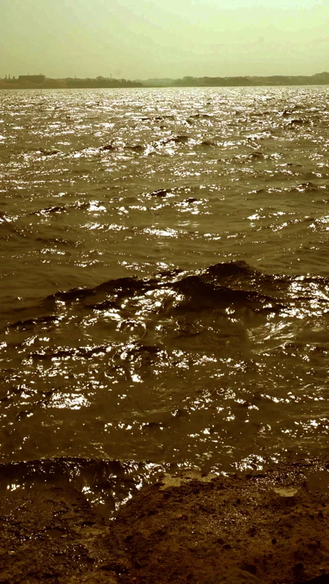 Vertical video, Sunset at sea 動画素材 295207878