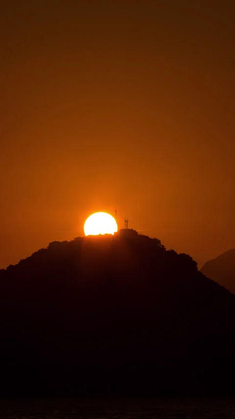 Vertical video - Sunset Timelapse Stock Footage 280049526