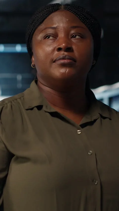 Vertical video Supervisor in data center overseeing large scale IT equipment Stock Footage 317054972