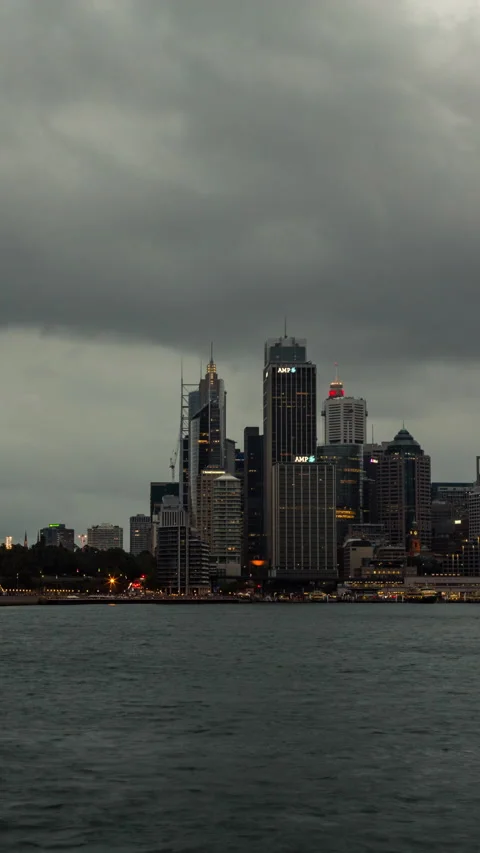 Vertical video - Sydney Cloudy Timelapse Stock Footage 280043469