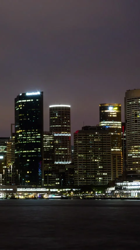 Vertical video - Sydney Sunset Timelapse Stock Footage 280043706