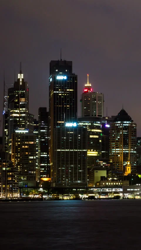 Vertical video - Sydney Sunset Timelapse Stock Footage 280043808