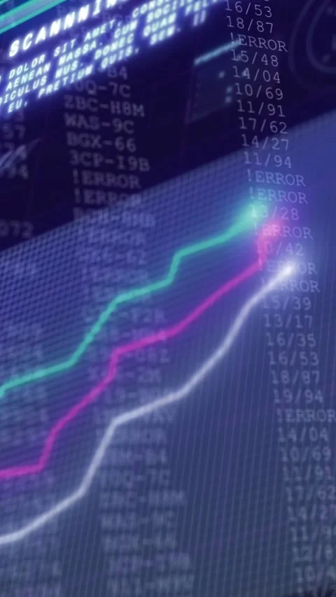 Vertical video: system scanning pixel grid SCANNING header on cursor moving Vídeos de archivo 333006190