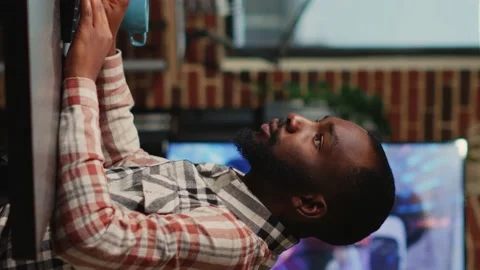 Vertical video: Team of professional developers working on software development Stock Footage 223960110