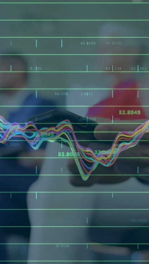 Vertical video: Techs tuning torso sensor, hands changing health waves and Stock Footage 332277934