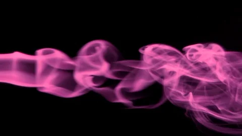 Vertical video, Thin trickle pink smoke slowly rising to top Stock Footage 106316032