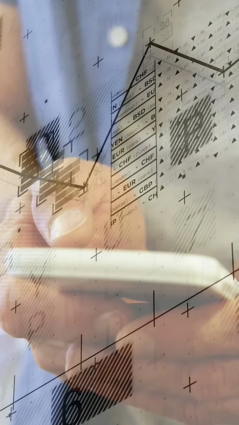 Vertical video: Thumb tapping starting hands holding white phone swiping Stock Footage 335355173