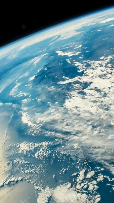 Vertical video of timelapse of the planet earth from space.Sahara, south of Video stock 303650204