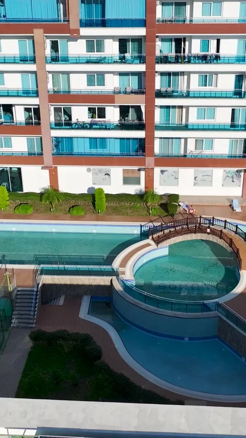 Vertical Video Top View Solar Infrastructure and Utility Systems Stock Footage 341829519