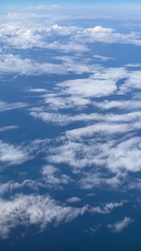 Vertical video of Turkey sky from plane window with clouds Stock Footage 317237848