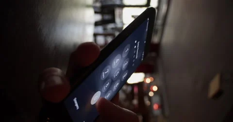 Vertical Video User unlocking smartphone with passcode - security protection Video stock 152326040