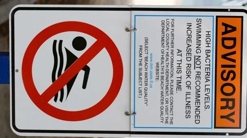 Vertical video warning sign Stock Footage 198746133