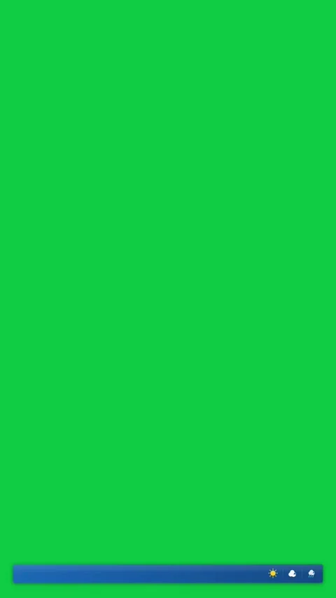 Vertical Video Weather Forecast Lower Third Green Screen Stock Footage 345372690