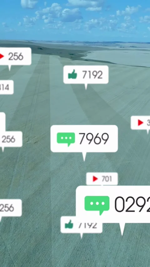 Vertical video: White bubble appearing causing metric bubbles moving inward Stock Footage 332594521