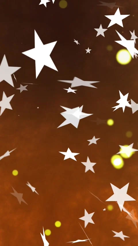 Vertical video: White stars emerging, cluster drifting, rotating, orbs pulsing, Stock Footage 329703318