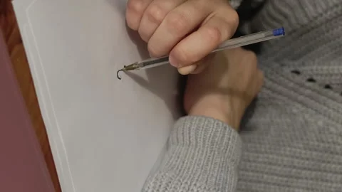 Vertical video. Writer's block or creative crisis. Stock Footage 257875887