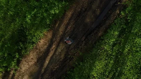 Vertical video. The young man raised his hand and his drone flew up Stock-Footage 236147988