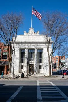 A vertical view of the Adirondack Trust Company Bank Stock Photos