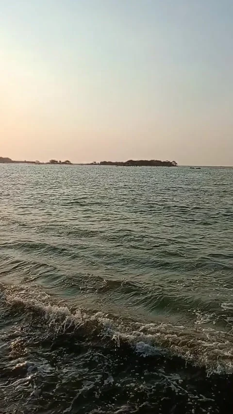 Vertical view of the beach Stock Footage 283879227