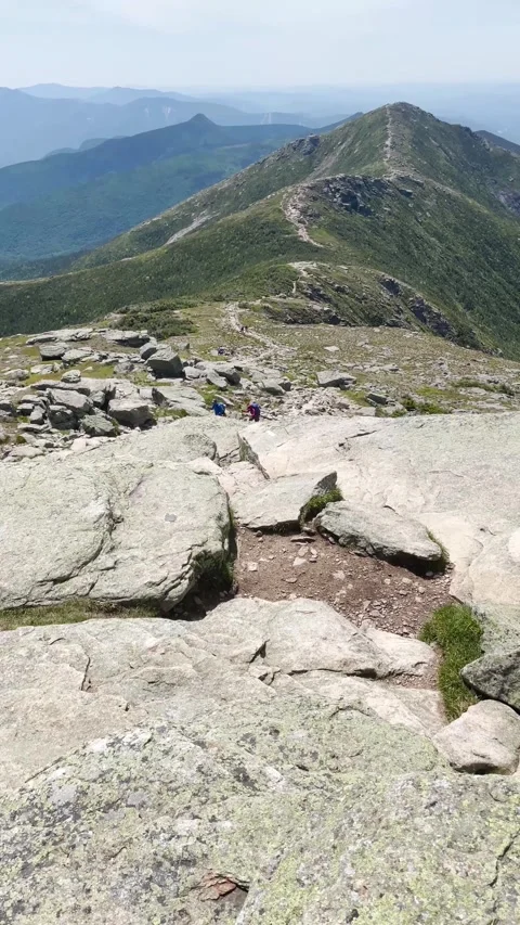 Vertical View of Beautiful Mountain Path Stock Footage 251041282