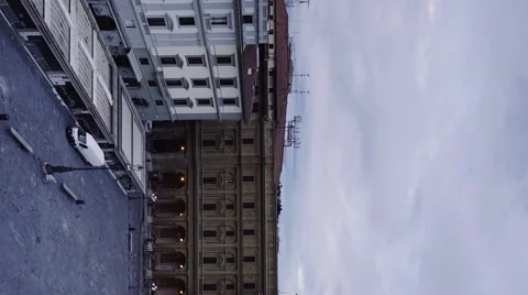 Vertical view of carousel in Piazza della Repubblica Stock Footage 48131652