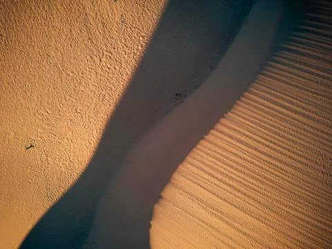 Vertical view of desert dunes - concept of wild adventure travel destination  Stock Photos