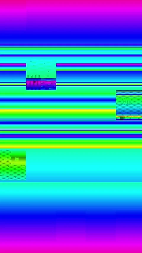 Vertical View of Digital Glitch Effect on Screen Stockbeeldmateriaal 347674500