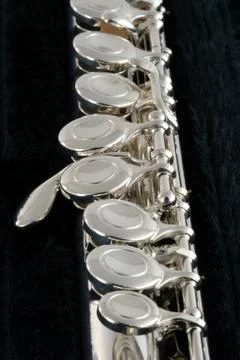 Vertical view of a flute Stock-Fotos