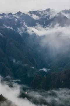 Vertical view of layers of nature. Stock Photos