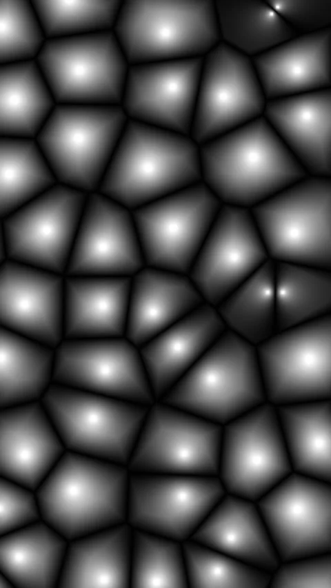 Vertical View of Macro Moving Voronoi Cells Pattern Stock Footage 344328950