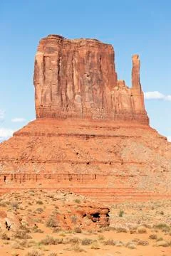 Vertical view of monument valley Stock Photos