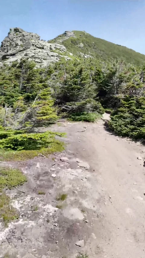 Vertical View of Mountain Path Stock Footage 251041056