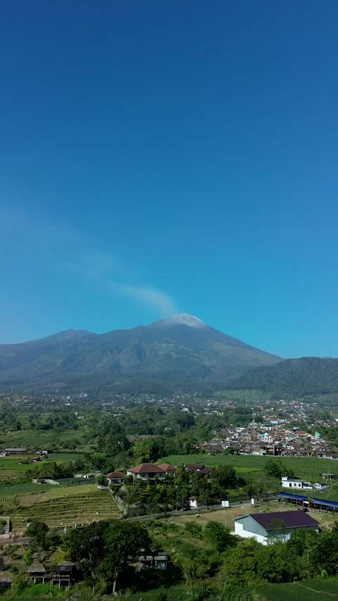 Vertical View of Scenic Farm Fields in Trawas Mojokerto August 2 2026 Video stock 341874293