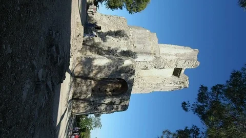 Vertical view of the Tower of Magne in 4k Stock Footage 96992159