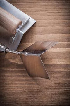 Vertical view two hand angle formers with wood handles Photos