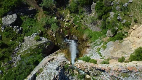 Vertical View of a Waterfall 動画素材 247957820