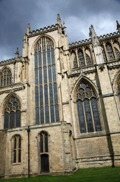 Vertical view of York Minster Stock Photos