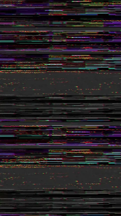 Vertical vintage VHS defects noise and artifacts effect. 4k glitch effect. Stock Footage 199095656