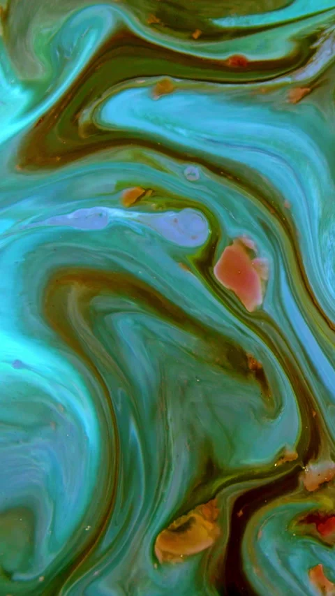 Vertical Vivid Colored Fluid Art Movement Background 152 Stock Footage 265636091