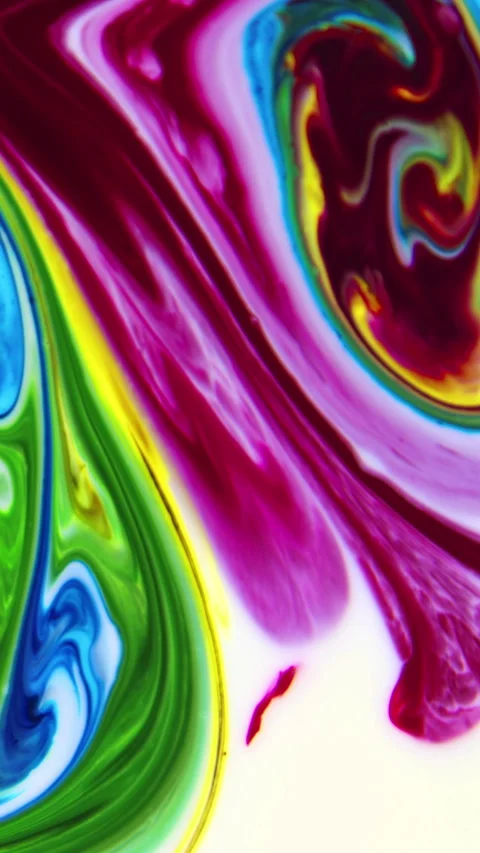 Vertical Vivid Colored Fluid Art Movement Background 217 Stock Footage 268512401